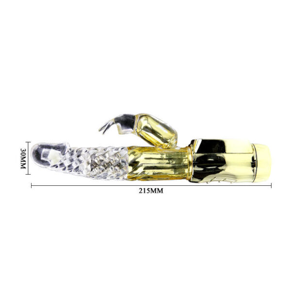 Ly Baile rabbitvibraator Gold Rabbit Prince mõõdud: 21.5cm x 3.0cm