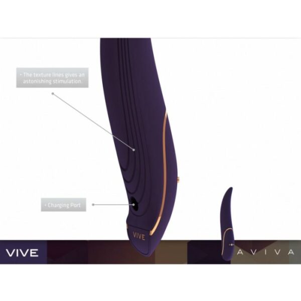 VIVE Aviva Black luksusvibraatori ainulaadne disain ja innovaatiline tehnoloogia annab hämmastavaid ja võimsaid stimulatsioone.