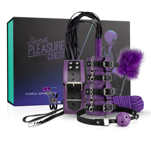 BDSM komplekt Purple Apprentice (must-lilla)