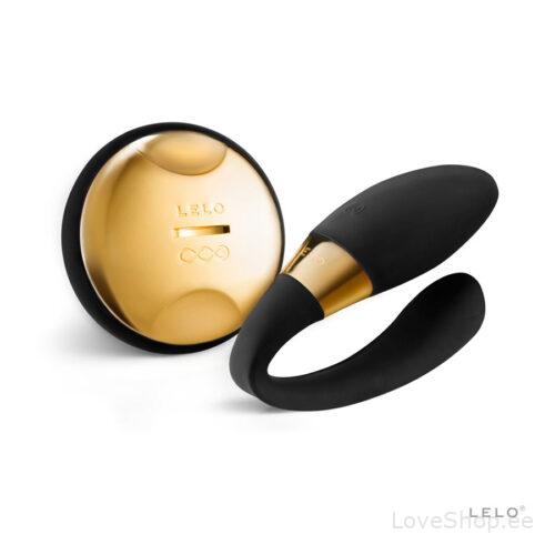 Eksklusiivne paaride vibraator Lelo Tiani 24K (must-kuldne)