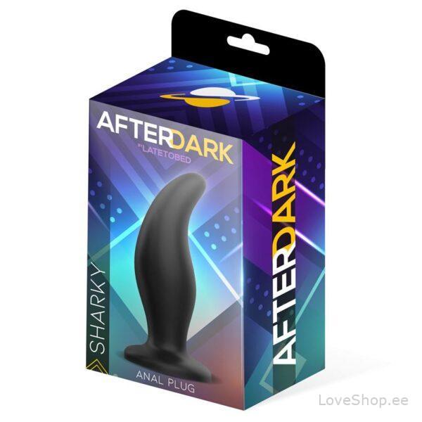 Silikoonist 2-kühmuga anaaltapp AfterDark Sharky (12x3.5cm)