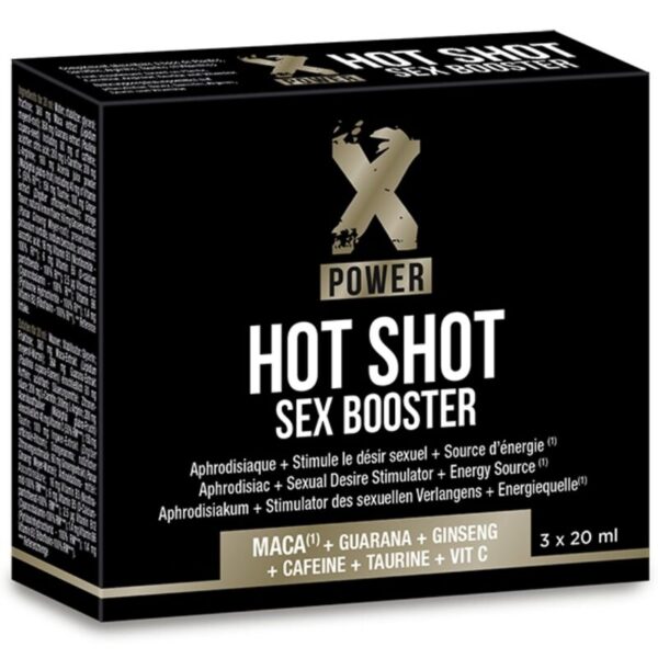 Kiire toimega stimulant XPower tilgad Hot Shot Sex Booster (3 x 20ml)