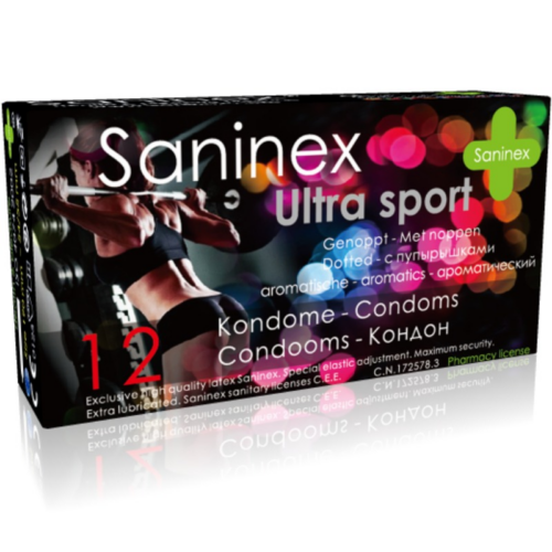 Kondoomid Saninex Ultra Sport (12 tükki)