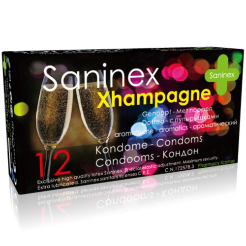 Kondoomid Saninex Xhampagne (12 tükki)