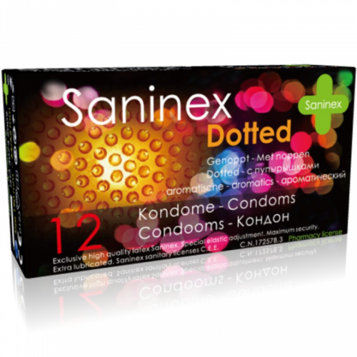 Kondoomid Saninex Dotted (12 tükki)