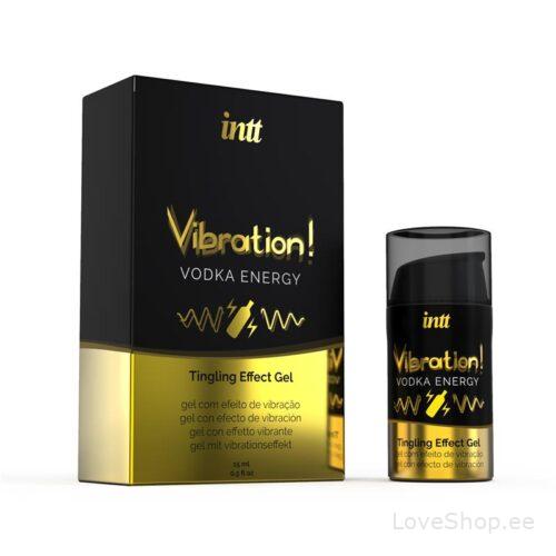 Vedel vibraator & orgasmigeel paaridele Intt (vodka drink energy)