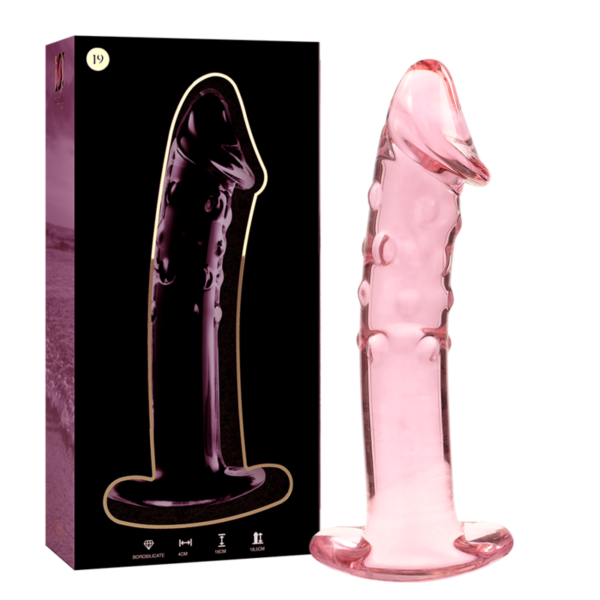Borosilikaatklaasist dildo Nebula 19