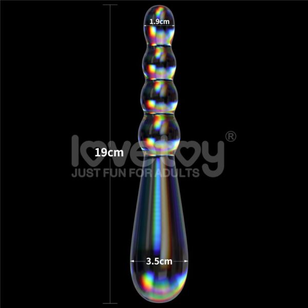 Borosilikaatklaasist dildo Lovetoy Risign Ripples - Image 7