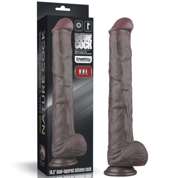 Hiiglaslik dildo Lovetoy Nature Cock 14.5" - Image 3