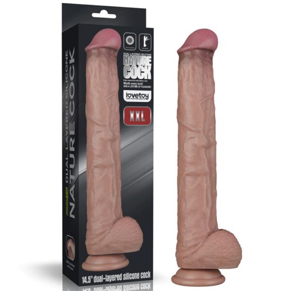 Hiiglaslik dildo Lovetoy Nature Cock 14.5"