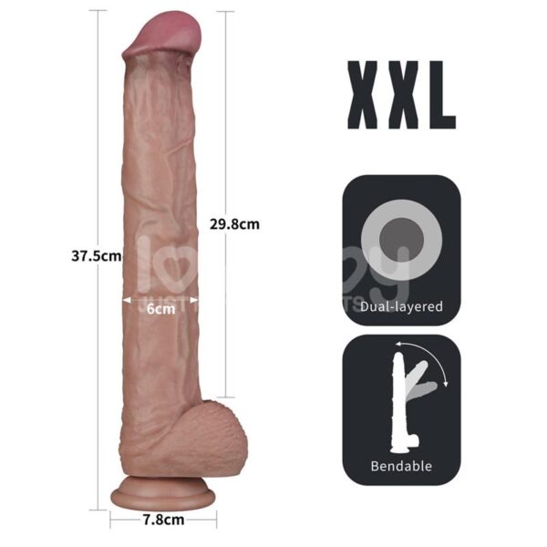 Hiiglaslik dildo Lovetoy Nature Cock 14.5" - Image 2