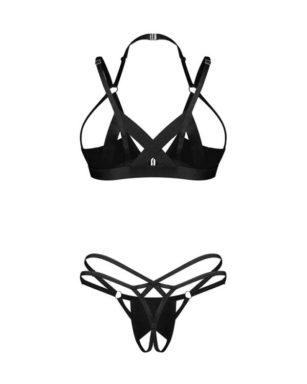 2-osaline avatud pesukomplekt Obsessive Keira Lise - Image 6