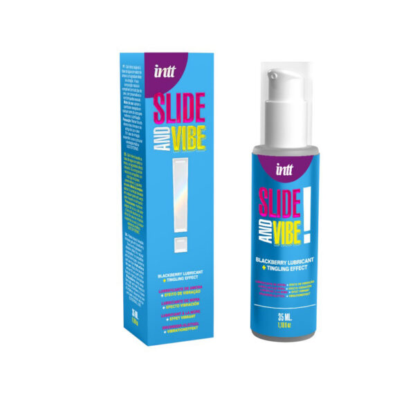 Vibreeriva toimega intiimgeel Intt Slide and Vibe