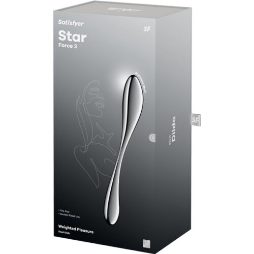Roostevabast terasest dildo Satisfyer Star Force 3