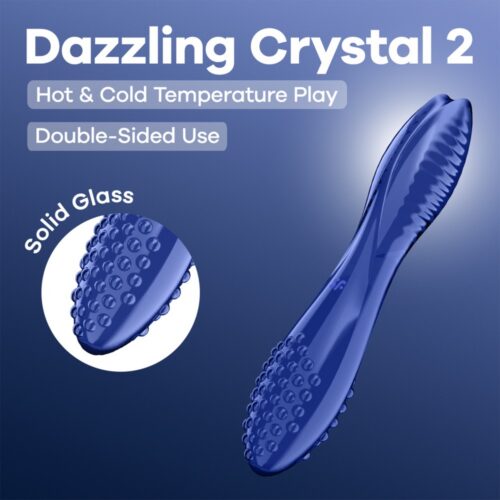 Kahepoolne dildo Satisfyer Dazzling Crystal 2