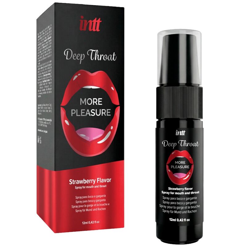 Oraalseksi võimendav sprei Intt Deep Throat Strawberry