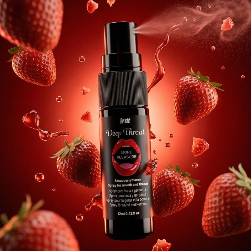 Oraalseksi võimendav sprei Intt Deep Throat Strawberry — изображение 2