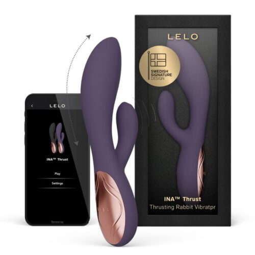 Rabbitvibraator Lelo Ina Thrust Purple Twilight