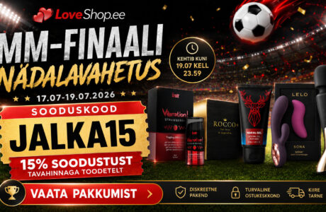 Jalgpalli MM-finaali puhul LoveShop.ee tooted 15% soodsamalt