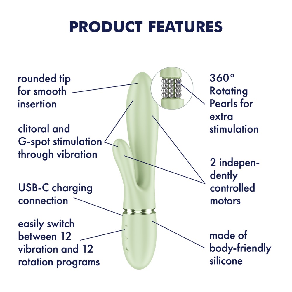 Rabbitvibraator Satisfyer Pearl Bunny 2 - Pilt 7