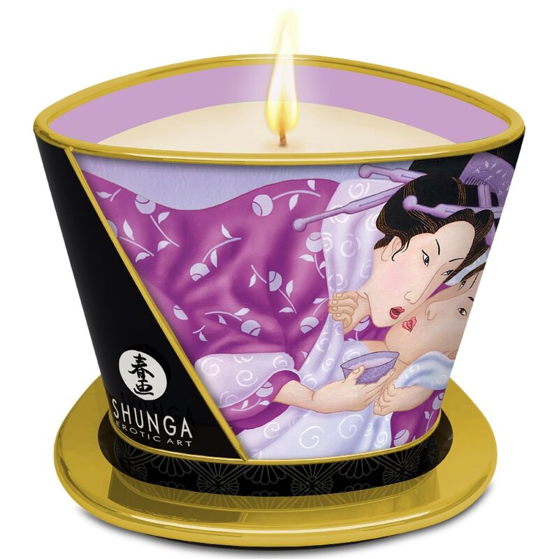 Massaažiküünal Shunga Sensation (lavendel) - Pilt 2