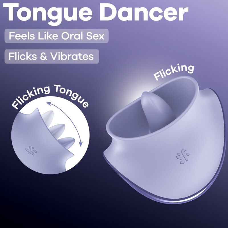 Kliitoristimulaator Satisfyer Tongue Dancer - Pilt 5