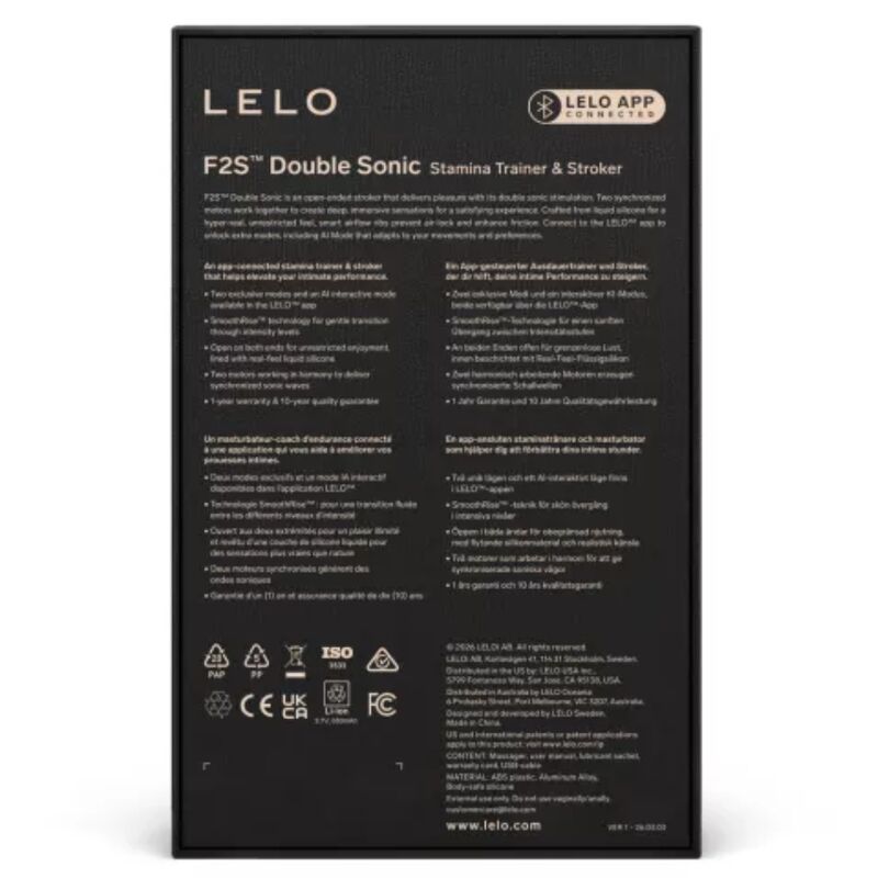 Masturbaator Lelo F2S Double Sonic Teal - Pilt 5